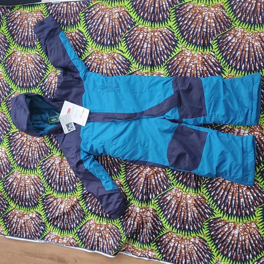 LLBean Infant/ Toddler Cold Buster Snowsuit Blue/Teal 4T NWT